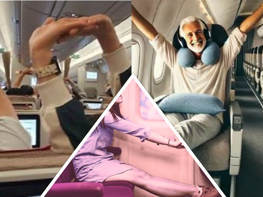 Exercise on the flight