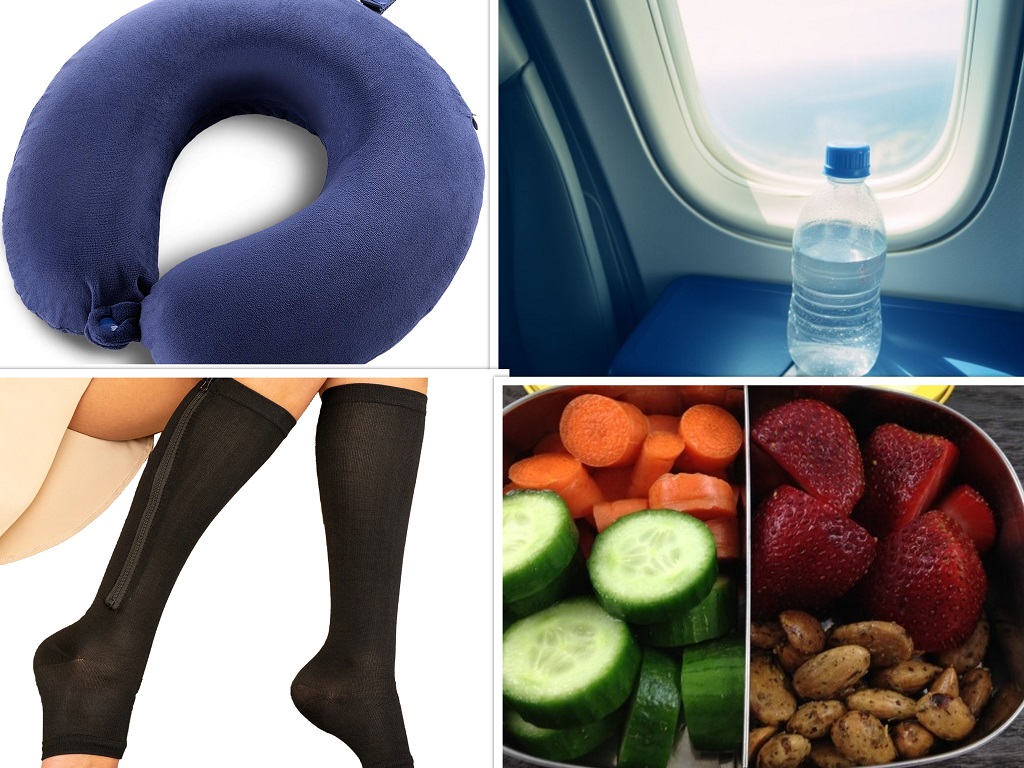 Products for in-flight relaxation and self-care