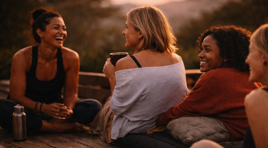 Women-only travel retreat group bonding sunset safe healing retreats for solo female travelers 2026