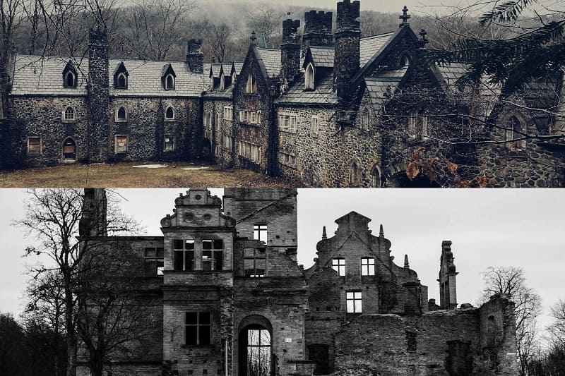 Creepy abandoned castle ruins in the United States