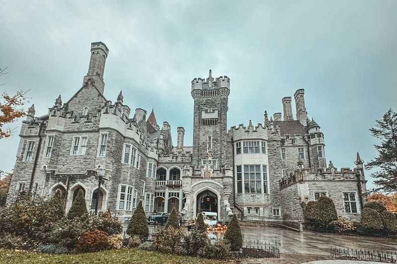 Old Gothic haunted castle attracting spooky tourism