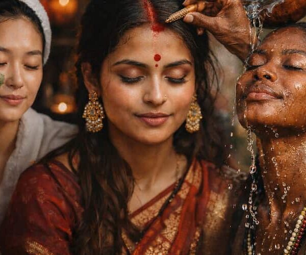 Global beauty rituals from different cultures for natural travel glow